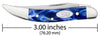 Case Blue Pearl Kirinite® Small Texas Toothpick