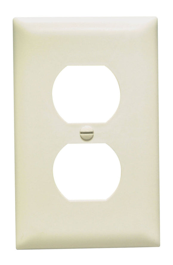 Pass & Seymour Duplex Receptacle Openings, One Gang, Light Almond