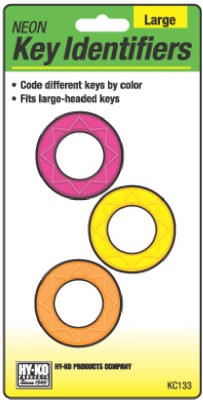Hy-Ko Multi-Colored Push Button Key Identifier