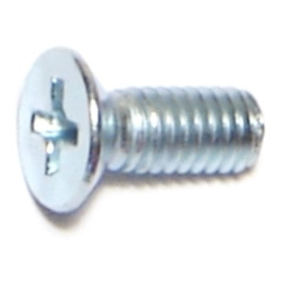 Monster Fastener Zinc Plated Class 4.8 Steel Coarse Thread Phillips Flat Head Machine Screws