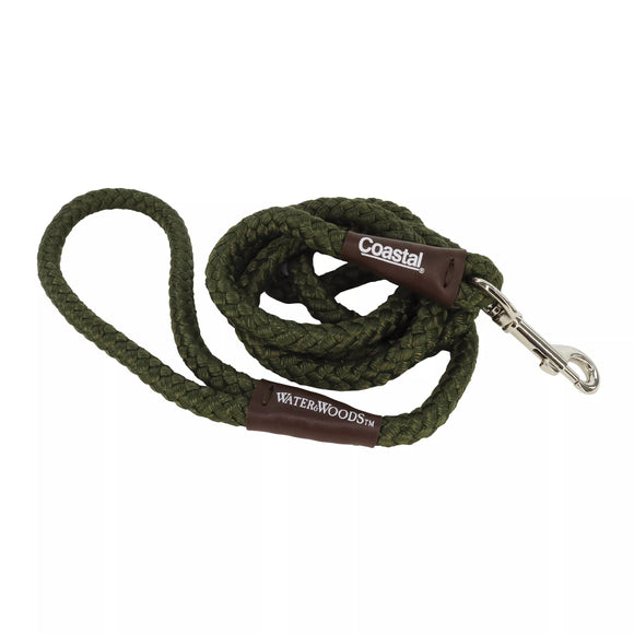 Coastal Water & Woods Braided Rope Snap Dog Leash