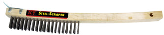 K-T Industries Bent Handle Brush With Scraper