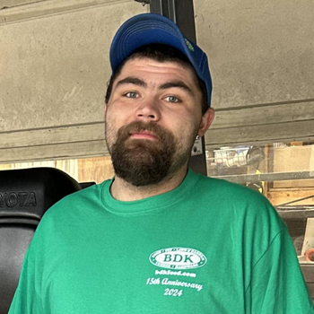 Draven is our new forklift driver.  Draven likes to hunt and fish in his free time.  He enjoys working at BDK because it is fun and doesn’t seem like work and BDK treats him the right way.