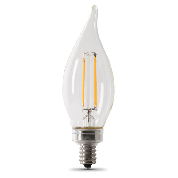 Feit Electric 3.3W (40W Replacement) Soft White (2700K) BA10 Dimmable Enhance LED Filament Bulb