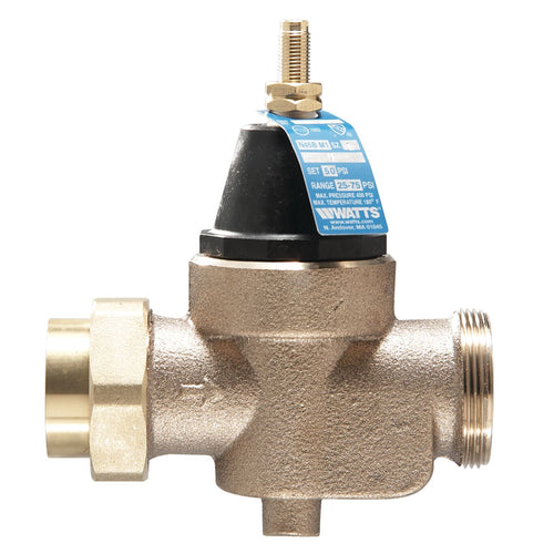 Watts Water Pressure Reducing Valve NPT Union x FPT