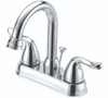 Boston Harbor TQ-5111080CP Lavatory Faucet, 1.2 gpm, 2-Handle, 3-Faucet Hole, Metal/Plastic, Chrome Plated