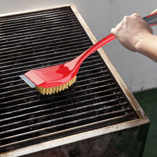 Libman #528 Extra-Long Handle BBQ Brush with Scraper