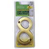 Hy-Ko Products 4 Brushed Brass Number 8