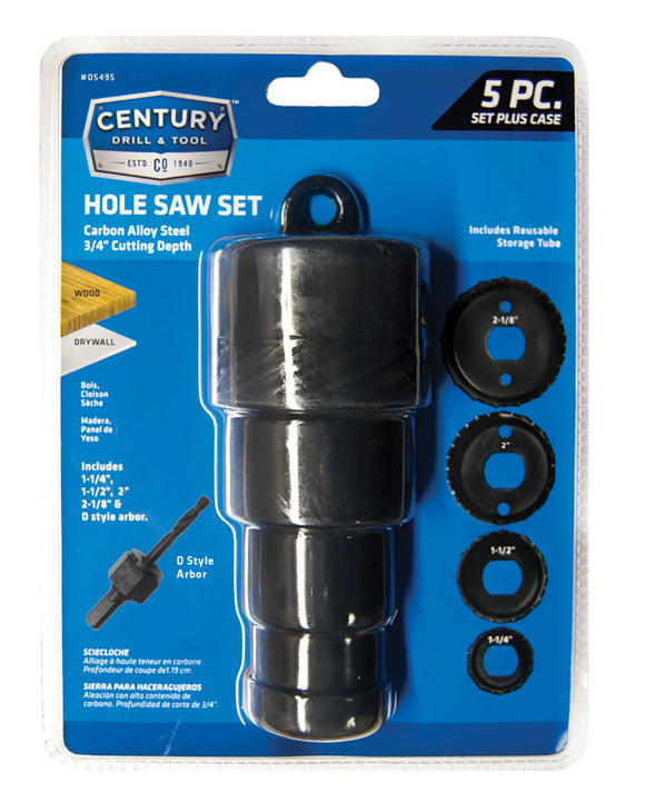 Century Carbon Hole Saw Set (1-1/2