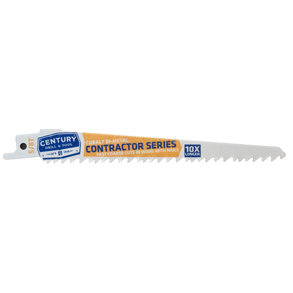 Century Drill And Tool Contractor Series Reciprocating Saw Blade 5/8″ X 6″ (5/8″ X 6″)