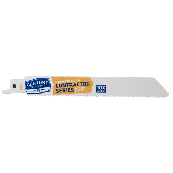 Century Drill And Tool Contractor Series Reciprocating Saw Blade 14t X 6″ (14T X 6″)