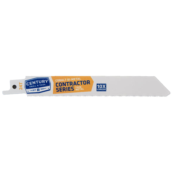 Century Drill And Tool Contractor Series Reciprocating Saw Blade 24t X 6″ (24T X 6″)