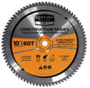 Century Drill And Tool Construction Series-Mitre Circular Saw Blade 10″ X 80t X 5/8″ Arbor