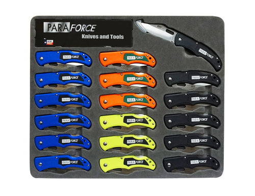 Accusharp 801LBKS ParaForce Lockback Knife Display 18 Piece