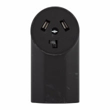 Eaton Cooper Wiring 3-Wire 30-Amp 125-Volt Surface Mount Dryer Power Receptacle, Black