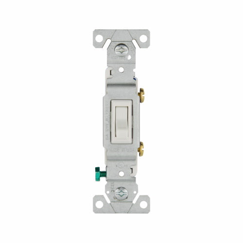 Eaton Cooper Wiring Toggle Switch 15A, 120V White