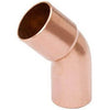 Pipe Fittings, Wrot Copper Elbow, 45 Degree, 1/2-In.