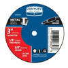 Century Drill And Tool Thick Type 1A Metal Cutting Wheel - 3 X 1/8