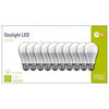 LED Light Bulbs, Frosted Daylight, 10-Watts, 760 Lumens, 10-Pk.