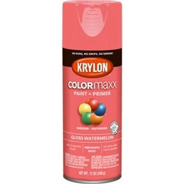 COLORmaxx Spray Paint + Primer, Gloss Watermelon, 12-oz.