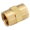 Pipe Fittings, Brass Coupling, Lead Free, 3/8-In.