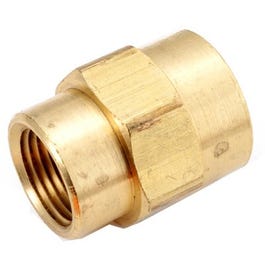Pipe Fitting, Bell Reducing Coupling, Lead-Free Brass, 1/2 x 1/4-In.