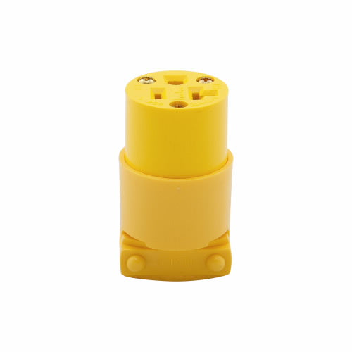Eaton Cooper Wiring Arrow Hart Straight Blade Connector 20A, 125V Yellow