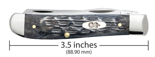 Case Pocket Worn® Crandall Jig Gray Bone Mini Trapper (Gray Bone)