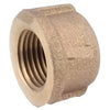 Pipe Cap Fitting, Lead-Free Brass, 3/4-In.
