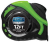 Century Drill And Tool Tape Measure High Visibility 12ft Length 1/2″ Blade Width