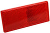 RECT STICK-ON REFLECTOR RED