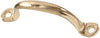 3.75  BRASS PLATED UTILTYDOOR PULL