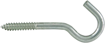 3/8  X 8  ZINC PLATE SCREW HOOK