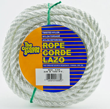 (0337) ROPE 3/8X50 TWISTED NYLON