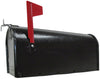 MAILBOX BLACK RURAL TEXT STEEL