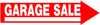 6  X 24  RED AND WHITE GARAGE SALE SIGN