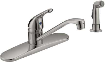 FAUCET KITCH W/PLATING SPRAY 8 IN NI