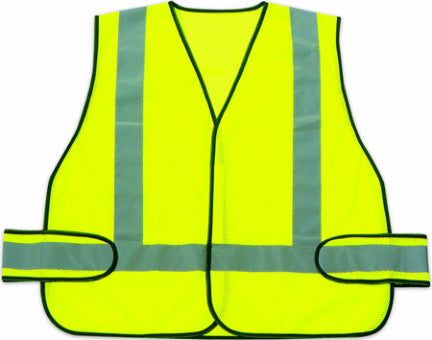 SAFETY VEST HI VIS LIME GN ANSI CERT