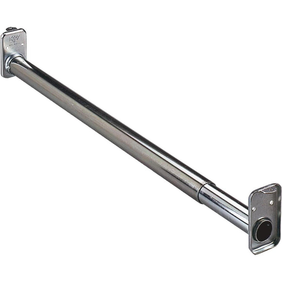 Knape & Vogt 48 In. to 72 In. Adjustable Closet Rod, Zinc