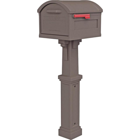Gibraltar Grand Haven Mocha All In One Mailbox