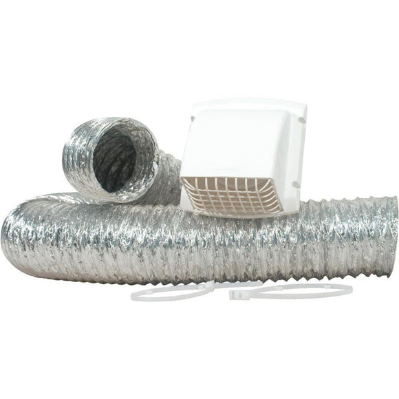 Dundas Jafine White Gas or Electric Dryer Vent Kit (4-Piece)
