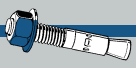 Midwest Fastener TorqueMaster Blue Wedge Anchors 5/16 x 3