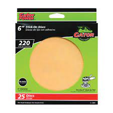 Gator Stick-On Sanding Discs 220 Grit