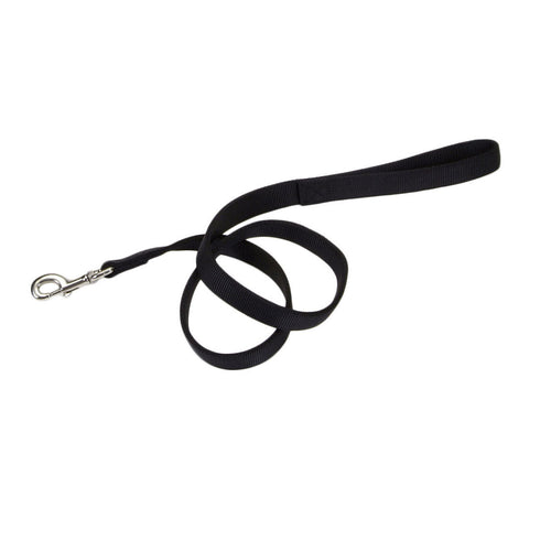 Coastal Pet Double-Ply Dog Leash, 1-Inch by 6 (1 X 06', Black)