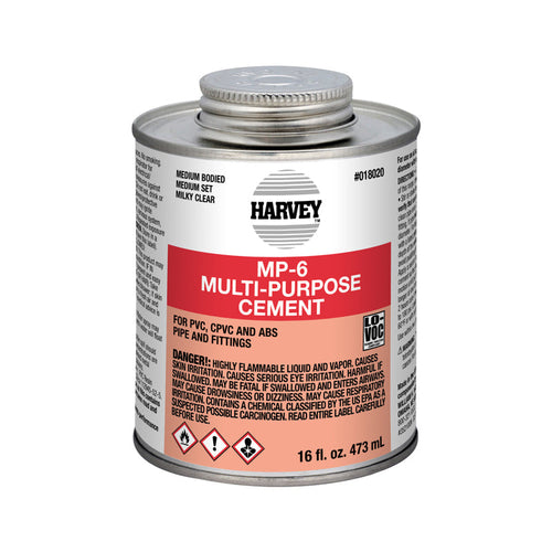 Harvey™ MP-6 Multi-Purpose Milky Clear Cement (16 oz)
