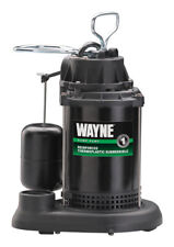 Wayne Pumps 1/2 HP 115V Thermoplastic Sump Pump with Vertical Float Switch, 65 GPM